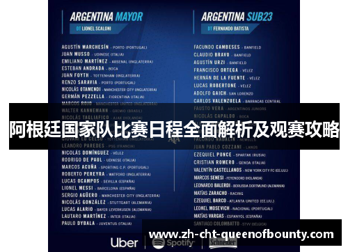 阿根廷国家队比赛日程全面解析及观赛攻略